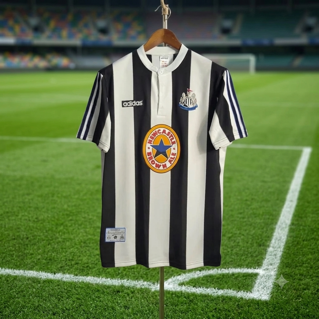 Newcastle United FC 95/97 Retro Home Jersey.