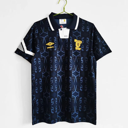 Scotland 🏴󠁧󠁢󠁳󠁣󠁴󠁿 Euro 1992 Home Jersey. - World Cup Retro Soccer Shop