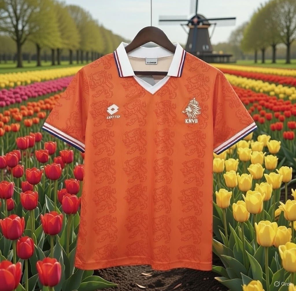 Netherlands 🇳🇱 1995 Home Jersey. - World Cup Retro Soccer Shop