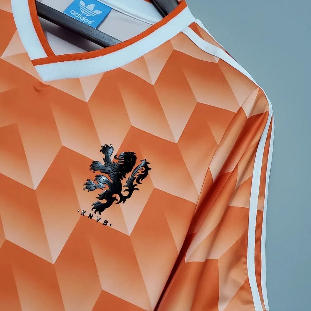 Netherlands 🇳🇱 1988 European Cup Champions Home Jersey. - World Cup Retro Soccer Shop