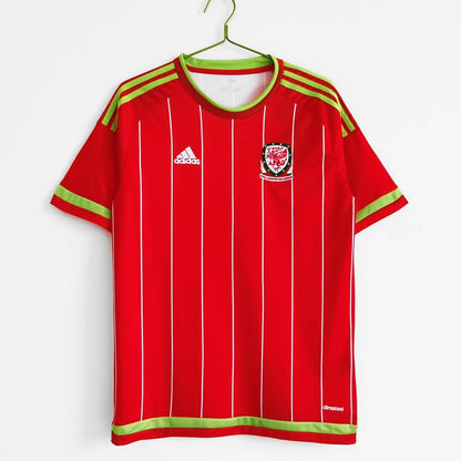 Wales 🏴󠁧󠁢󠁷󠁬󠁳󠁿 2015/16 Home Jersey. - World Cup Retro Soccer Shop