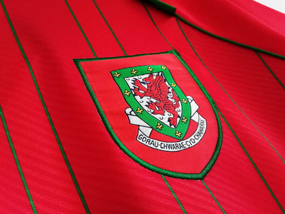Wales 🏴󠁧󠁢󠁷󠁬󠁳󠁿 1994/96 Home Jersey. - World Cup Retro Soccer Shop