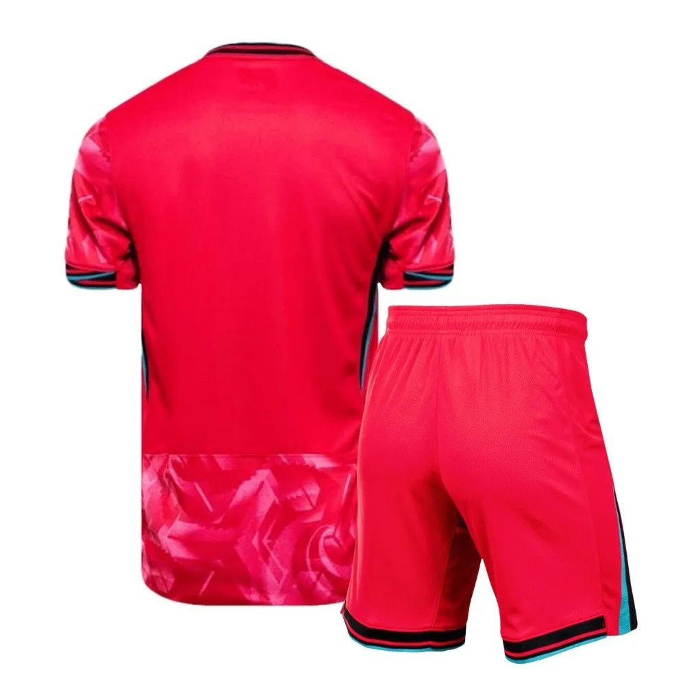 South Korea 🇰🇷 2024 Kids Kit Set, Home Jersey Shorts & Socks. - World Cup Retro Soccer Shop
