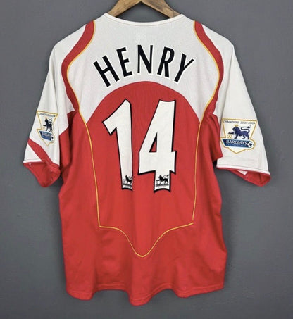 Arsenal FC 2002/04 Retro Home Kit.