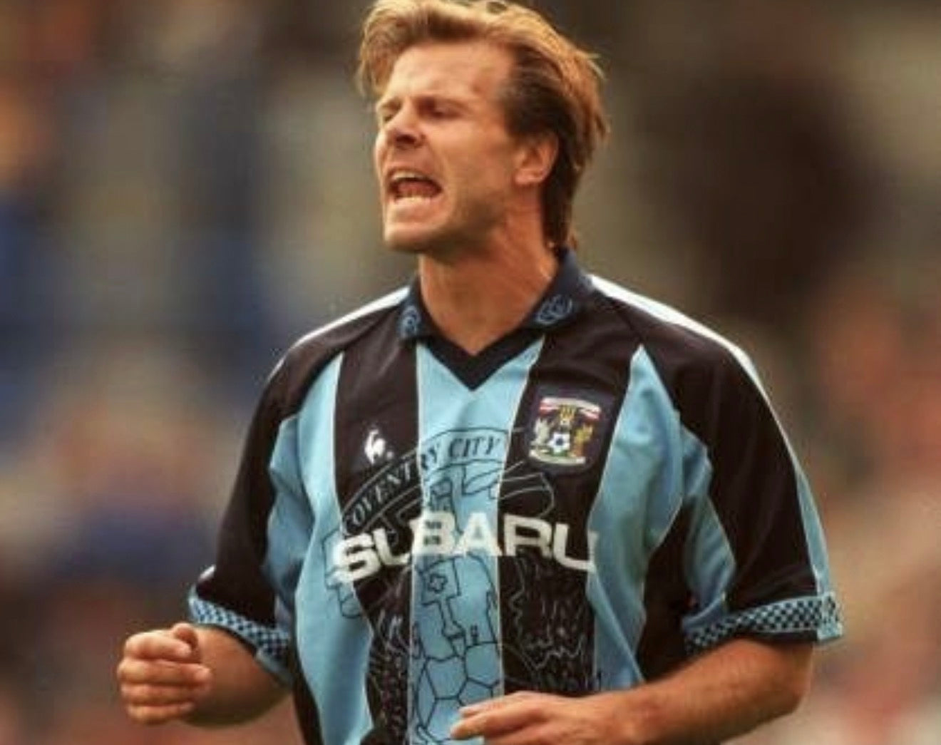Coventry City FC 1997 Retro Home Jersey.
