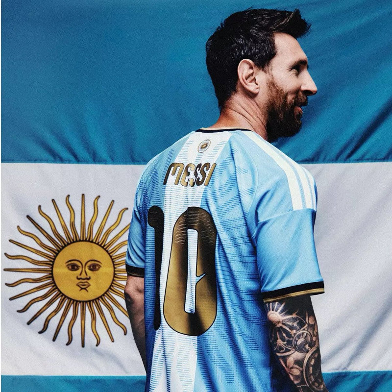 Argentina Lionel Messi farewell jersey, short sleeve World Cup retro soccer shirt, last game vs Benin October 2026