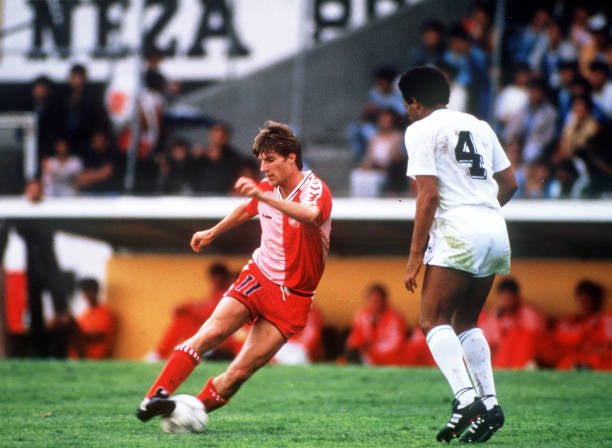 Denmark 🇩🇰 1986 World Cup Home Jersey. - World Cup Retro Soccer Shop