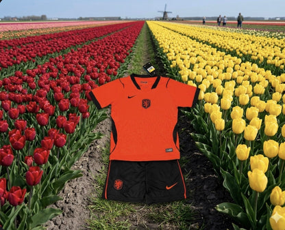 Netherlands 🇳🇱 2026 World Cup Kids Kit Set, Home Jersey Shorts & Socks.
