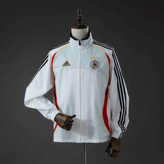 Germany 2005/06 all-weather retro track jacket, long sleeve with team crest and classic design, from World Cup Retro Soccer Shop.