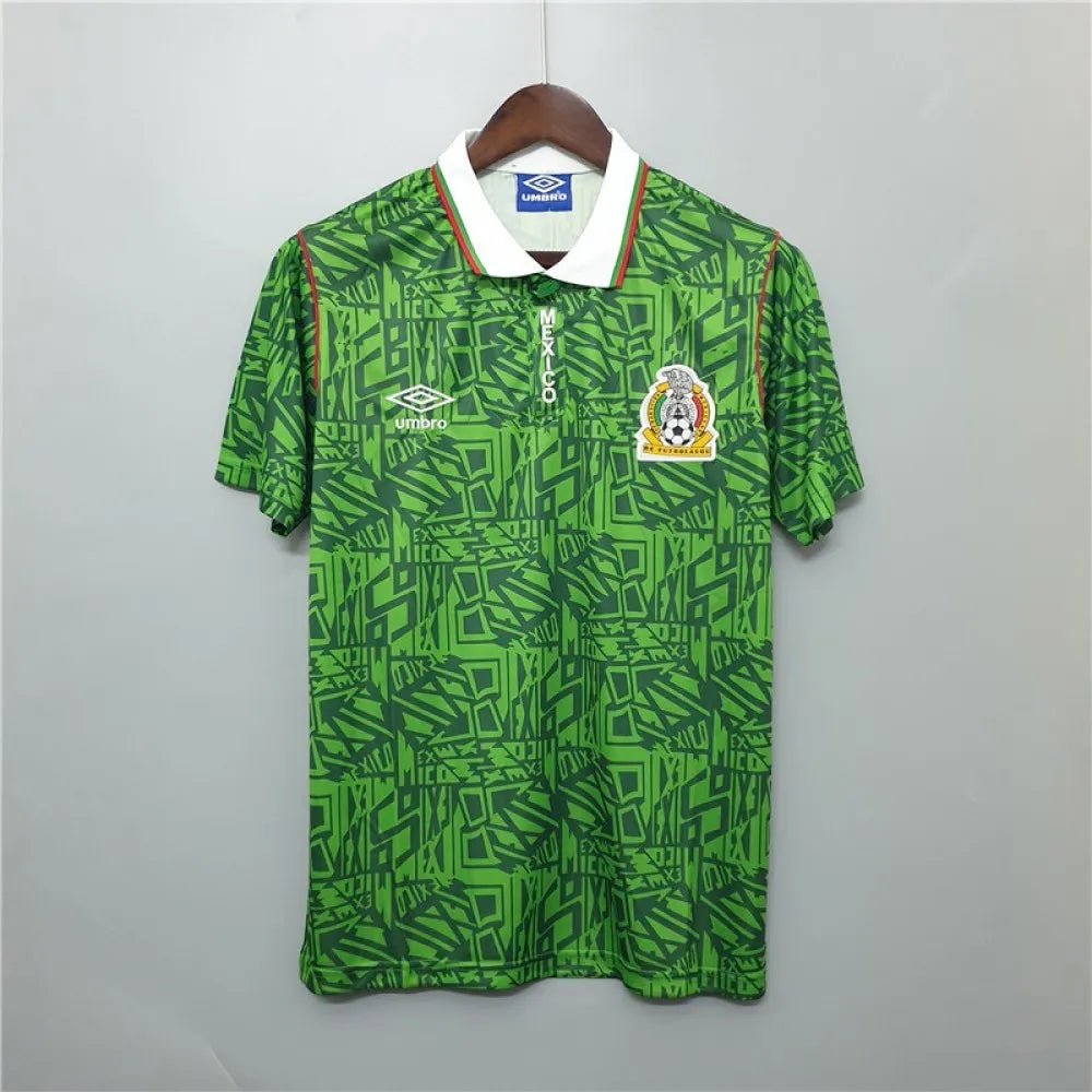 Mexico 🇲🇽 1994 World Cup Home Jersey. - World Cup Retro Soccer Shop