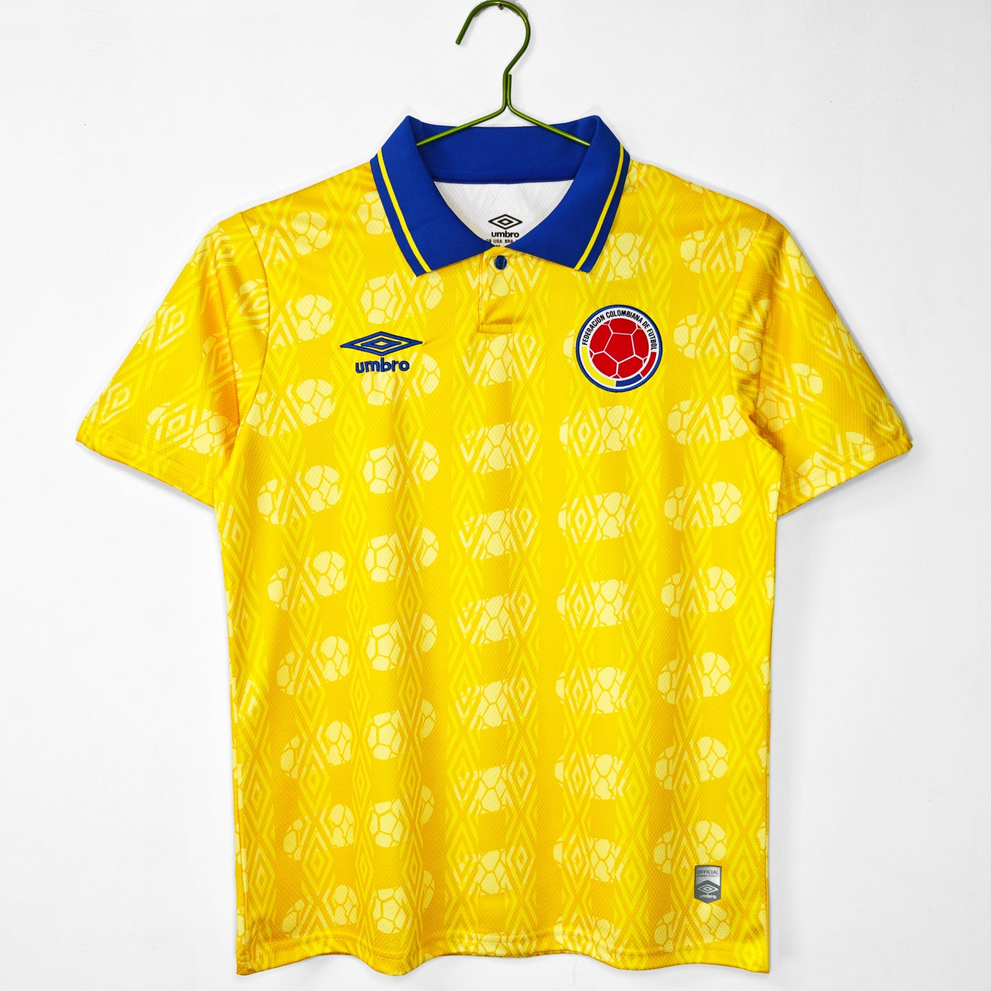 Colombia 🇨🇴 1993 World Cup Home Jersey. - World Cup Retro Soccer Shop