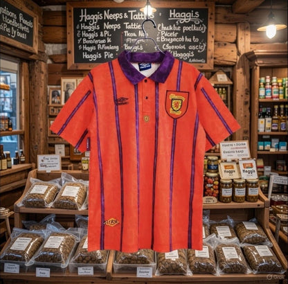 Scotland 🏴󠁧󠁢󠁳󠁣󠁴󠁿 1993/95 Away Jersey. - World Cup Retro Soccer Shop