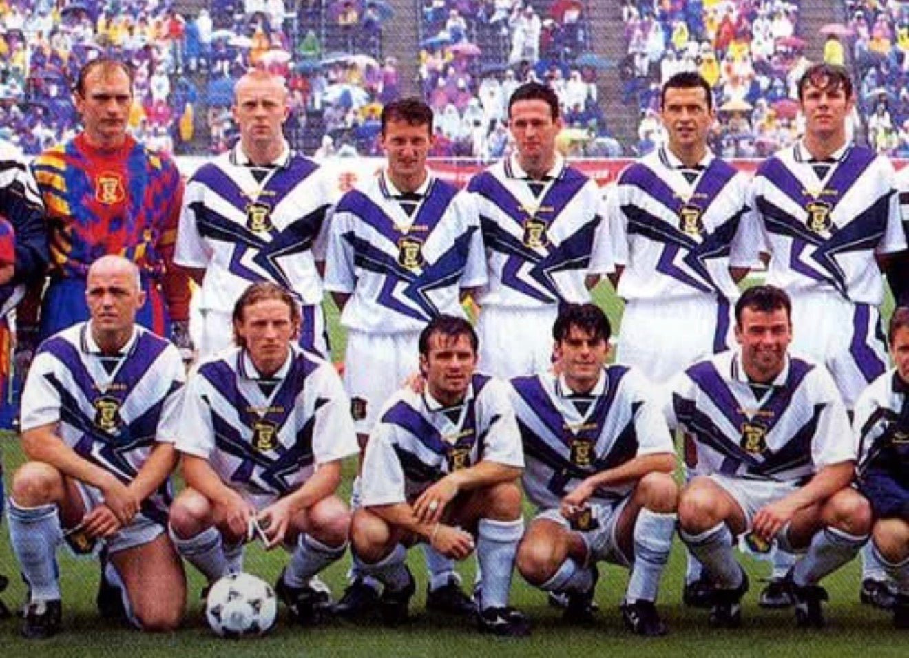 Scotland 🏴󠁧󠁢󠁳󠁣󠁴󠁿 Euro 1996 Away Jersey. - World Cup Retro Soccer Shop