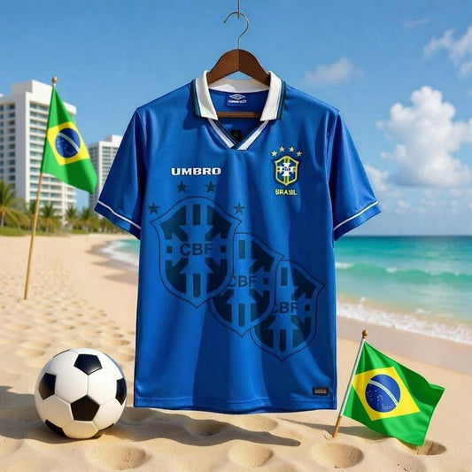 Brazil 🇧🇷 1994 World Cup Away Jersey. - World Cup Retro Soccer Shop