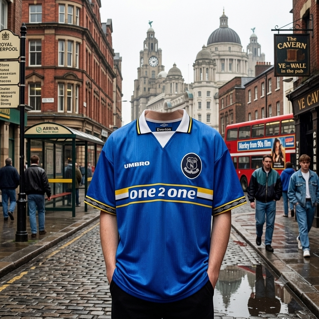 Everton FC 97/99 Retro Home Jersey.