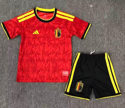 Belgium 🇧🇪 2026 Kids Kit Set Home Jersey, Shorts & Socks. - World Cup Retro Soccer Shop