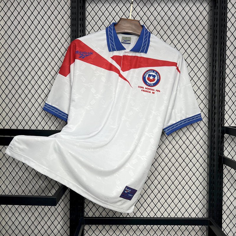 Chile 🇨🇱 1998 World Cup Away Jersey. - World Cup Retro Soccer Shop