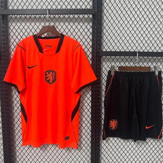 Netherlands 🇳🇱 World Cup 2026 Kids Kit Set, Home Jersey Shorts & Socks.
