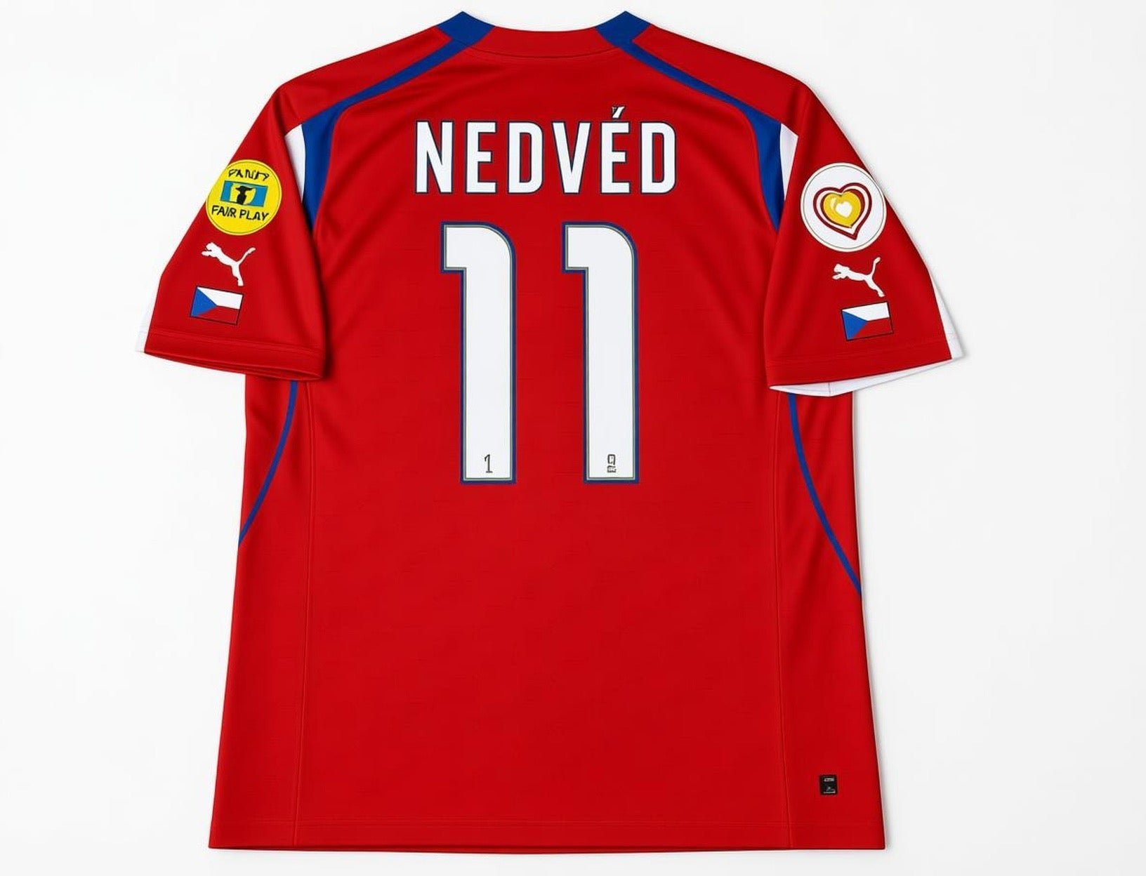 Czech Republic 🇨🇿 Euro 1996 Home Jersey. - World Cup Retro Soccer Shop