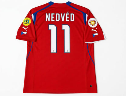Czech Republic 🇨🇿 Euro 1996 Home Jersey. - World Cup Retro Soccer Shop