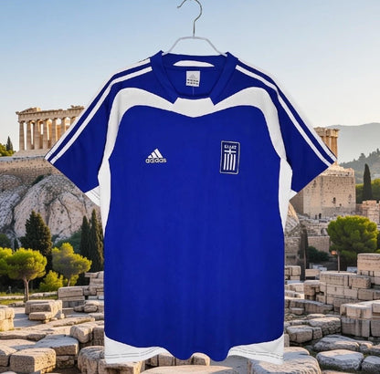 Greece 🇬🇷 Euro 2004 “Champions” Home Jersey. - World Cup Retro Soccer Shop