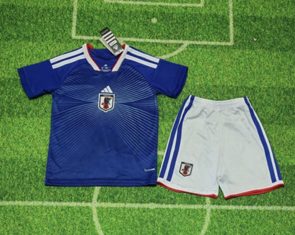 Japan 🇯🇵 World Cup 2026 Kids Kit Set, Home Jersey Shorts & Socks.