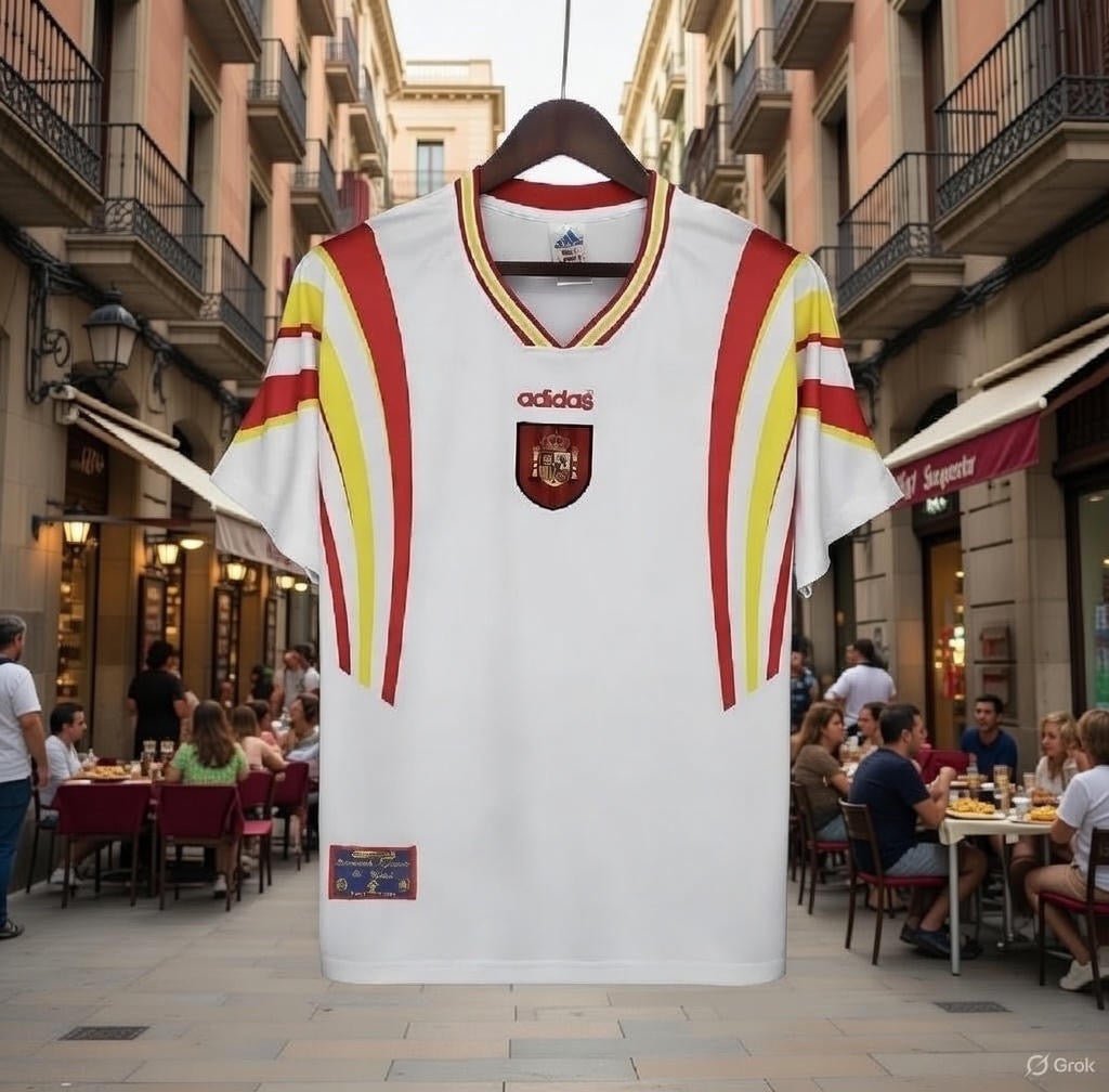 Spain 🇪🇸 Euro 1996 Third Jersey. - World Cup Retro Soccer Shop