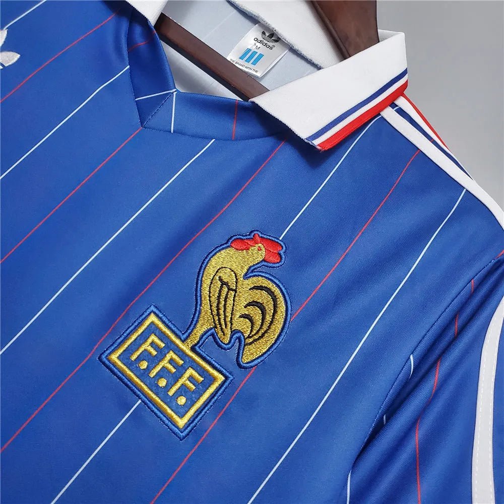 France 🇫🇷 1982 World Cup Home Jersey. - World Cup Retro Soccer Shop
