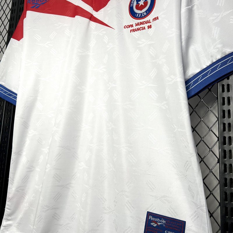 Chile 🇨🇱 1998 World Cup Away Jersey. - World Cup Retro Soccer Shop
