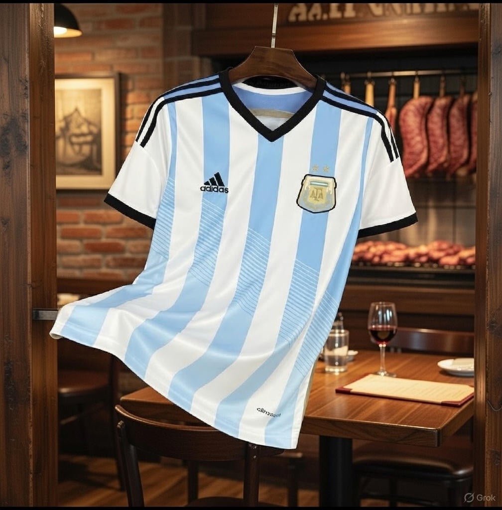 Argentina 🇦🇷 2014 World Cup Home Jersey. - World Cup Retro Soccer Shop