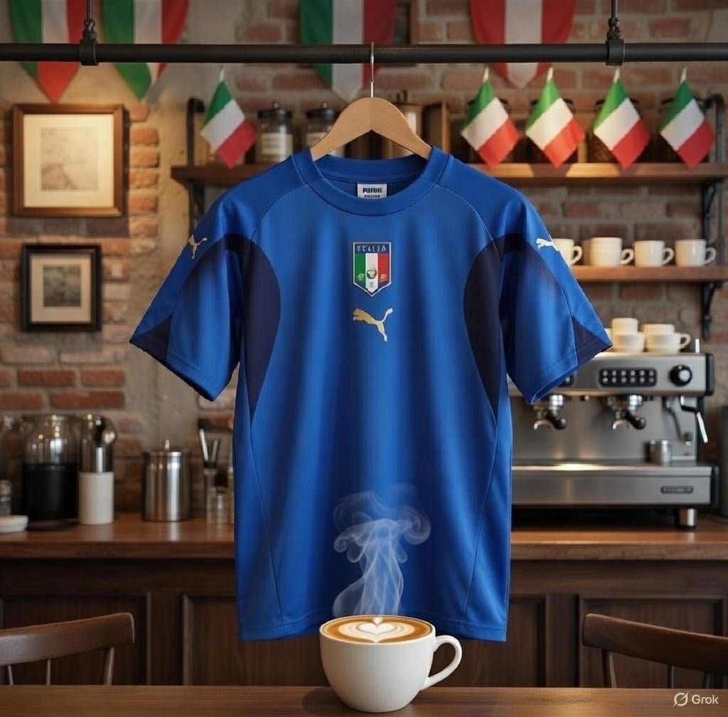Italy 🇮🇹 2006 World Cup “Champions” Home Jersey. - World Cup Retro Soccer Shop