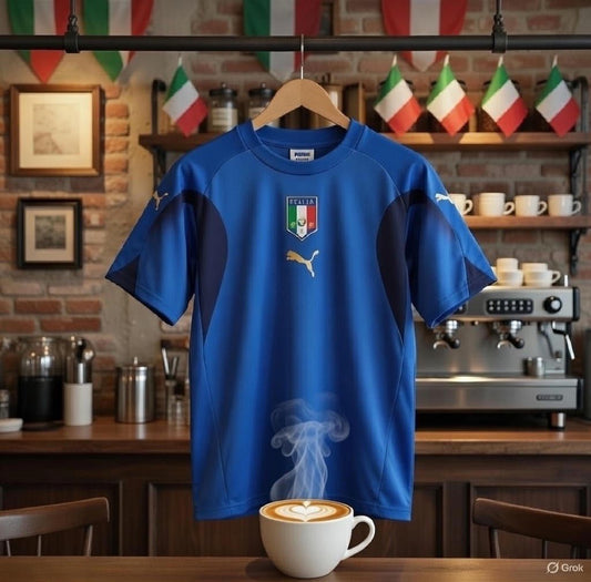 Italy 🇮🇹 2006 World Cup “Champions” Home Jersey. - World Cup Retro Soccer Shop