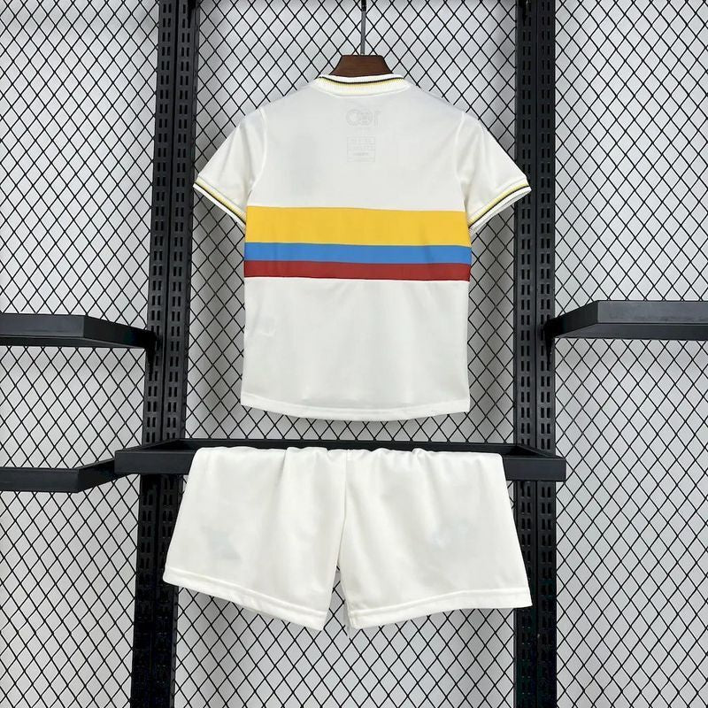 Colombia 🇨🇴 Retro Kids Kit Set Home Jersey, Shorts & Socks. - World Cup Retro Soccer Shop
