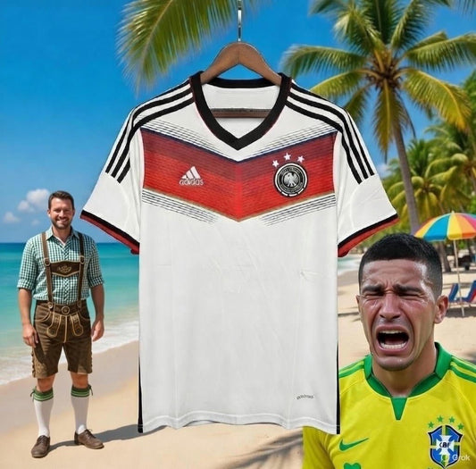 Germany 🇩🇪 2014 World Cup “Champions” Home Jersey. - World Cup Retro Soccer Shop