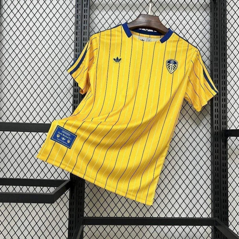 Leeds United 25/26 Adidas Icons Collection Retro Kit. - World Cup Retro Soccer Shop