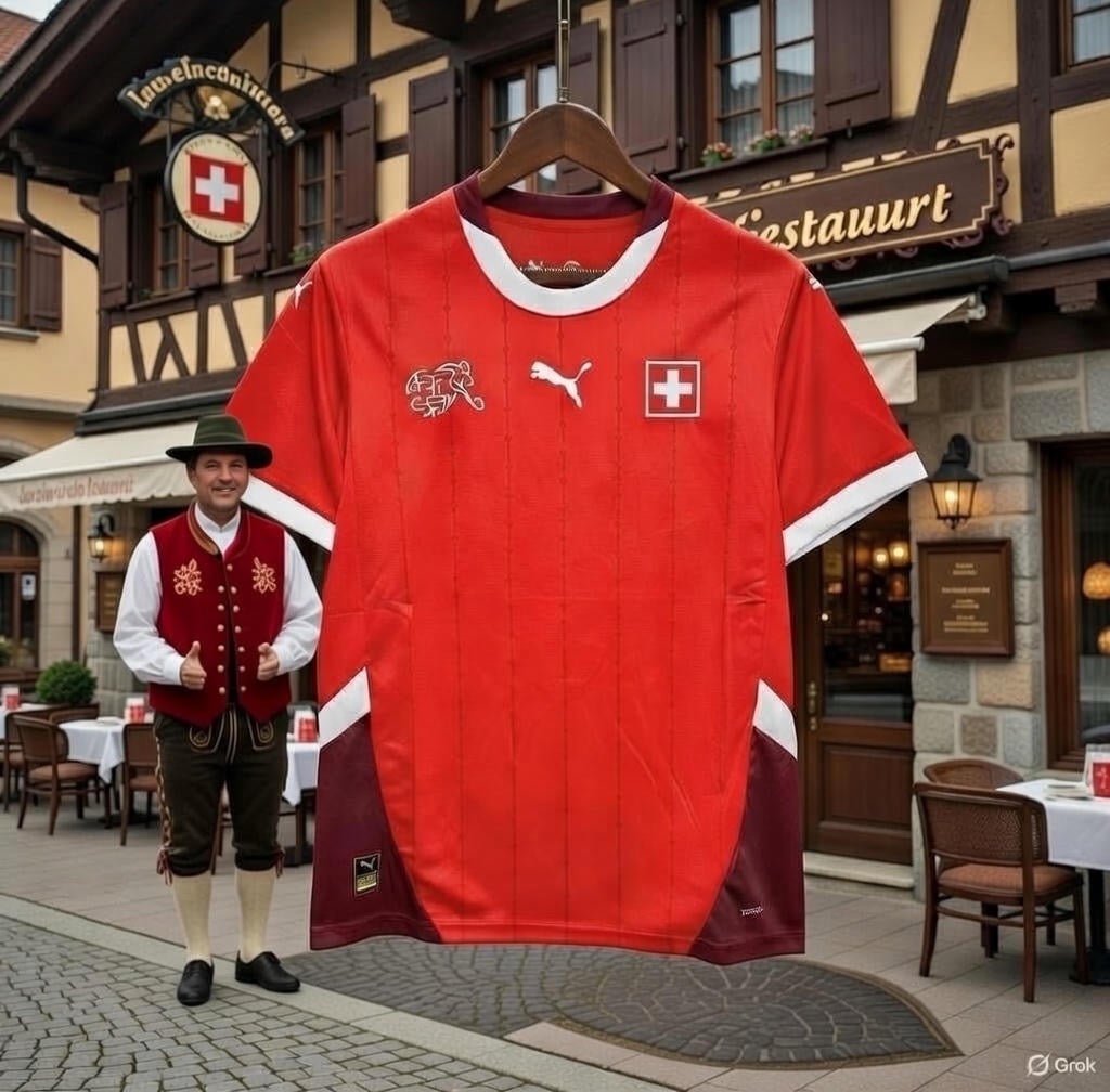 Switzerland 🇨🇭 2024/25 Home Jersey. - World Cup Retro Soccer Shop