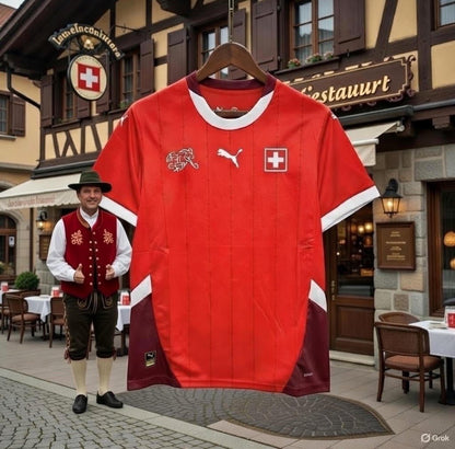Switzerland 🇨🇭 2024/25 Home Jersey. - World Cup Retro Soccer Shop