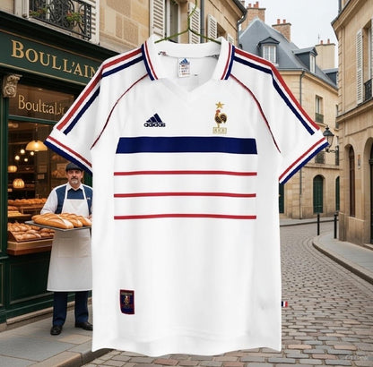 France 🇫🇷 1998 World Cup Champions Away Jersey. - World Cup Retro Soccer Shop