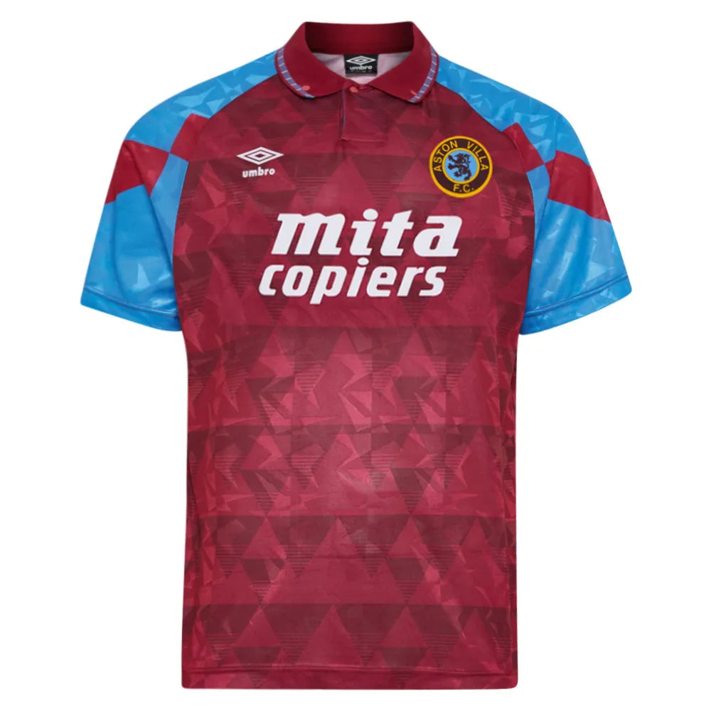 Aston Villa FC 1990 Retro Home Jersey.
