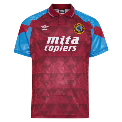 Aston Villa FC 1990 Retro Home Jersey.
