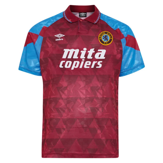 Aston Villa FC 1990 Retro Home Jersey.