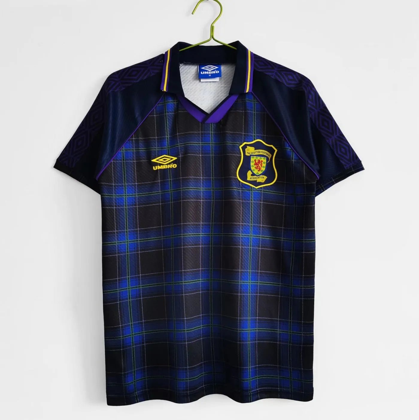 Scotland 🏴󠁧󠁢󠁳󠁣󠁴󠁿 Euro 1996 Home Jersey. - World Cup Retro Soccer Shop