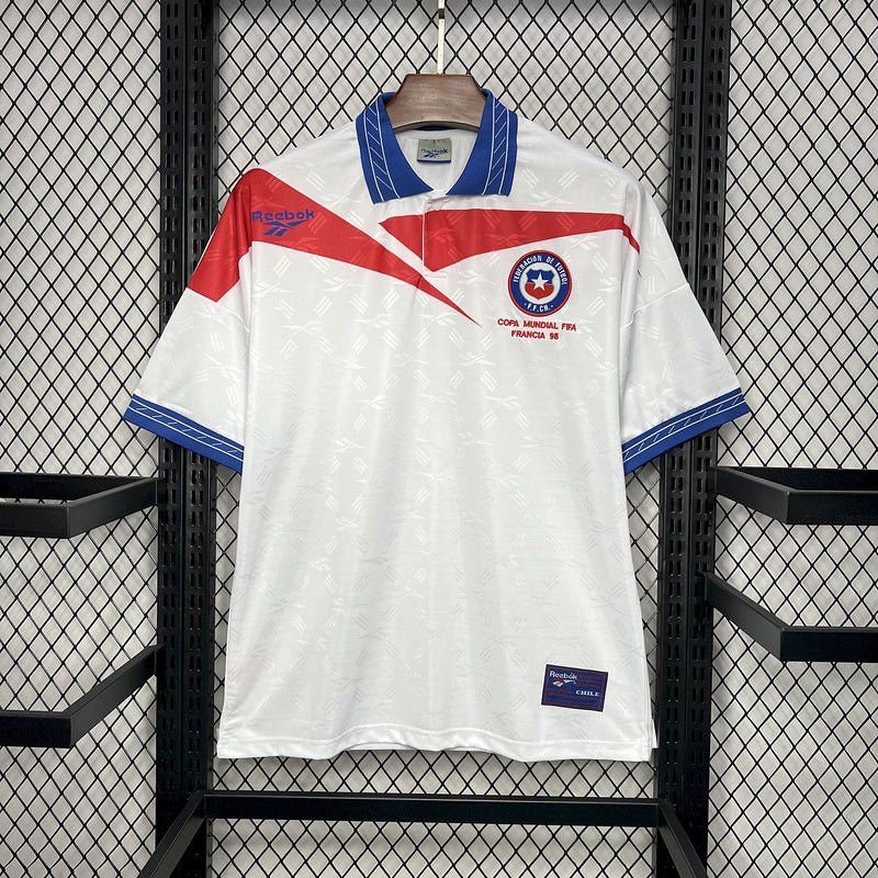 Chile 🇨🇱 1998 World Cup Away Jersey. - World Cup Retro Soccer Shop
