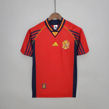 Spain 🇪🇸 1998 World Cup Home Jersey. - World Cup Retro Soccer Shop