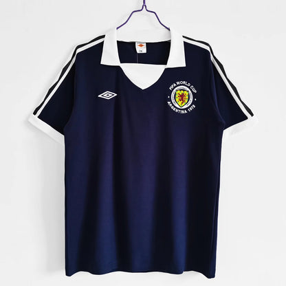 Scotland 🏴󠁧󠁢󠁳󠁣󠁴󠁿 1978 World Cup Home Jersey. - World Cup Retro Soccer Shop