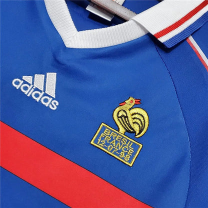France 🇫🇷 1998 World Cup Champions Home Jersey. - World Cup Retro Soccer Shop