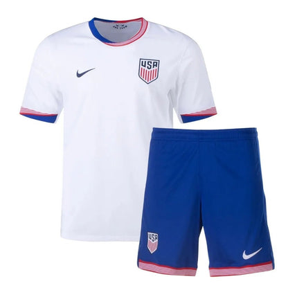 USA 🇺🇸 2024 Kids Kit Set, Home Jersey Shorts & Socks. - World Cup Retro Soccer Shop