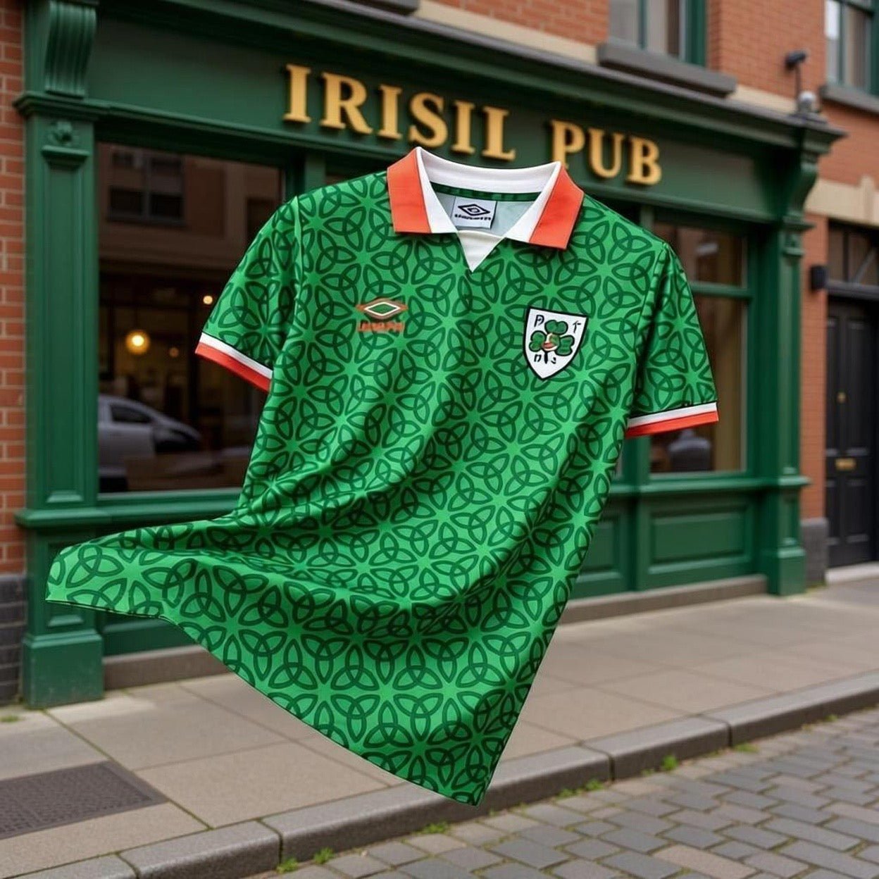 Ireland 🇮🇪 Umbro Special Edition “St Patrick’s Day Jersey. - World Cup Retro Soccer Shop