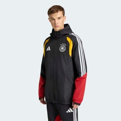 Germany 2026 All Weather Track Jacket long sleeve, breathable sportswear by World Cup Retro Soccer Shop, suitable for outdoor activities.