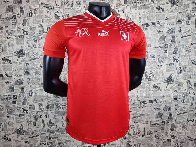 Switzerland 🇨🇭 2022 World Cup Home Jersey. - World Cup Retro Soccer Shop